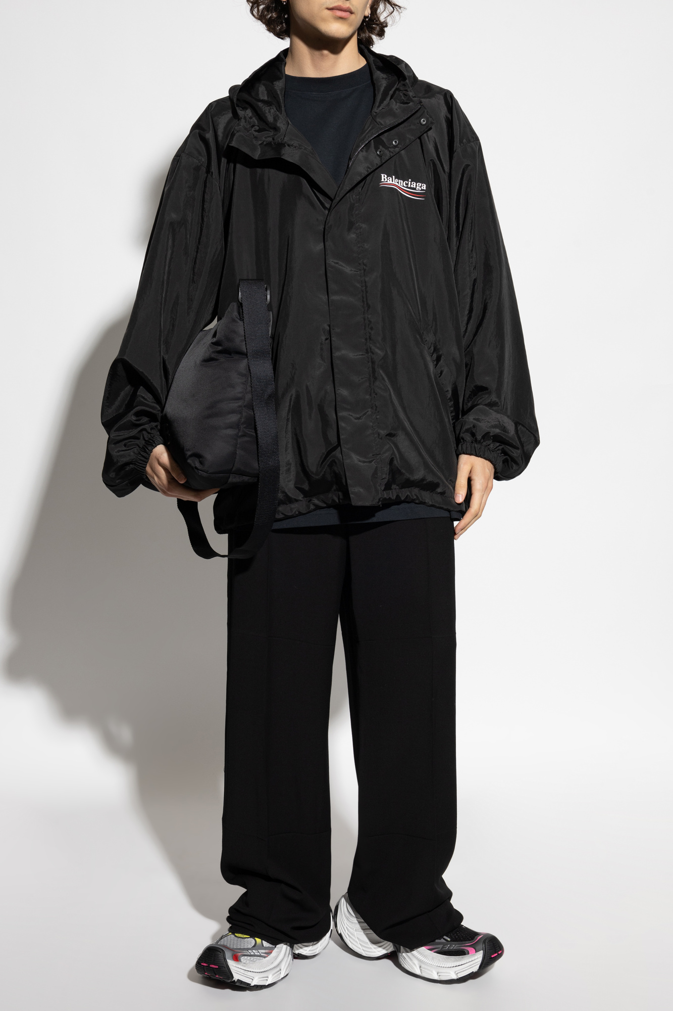 dilemma  Czarny Kurtka z kapturem Balenciaga - Vitkac Polska